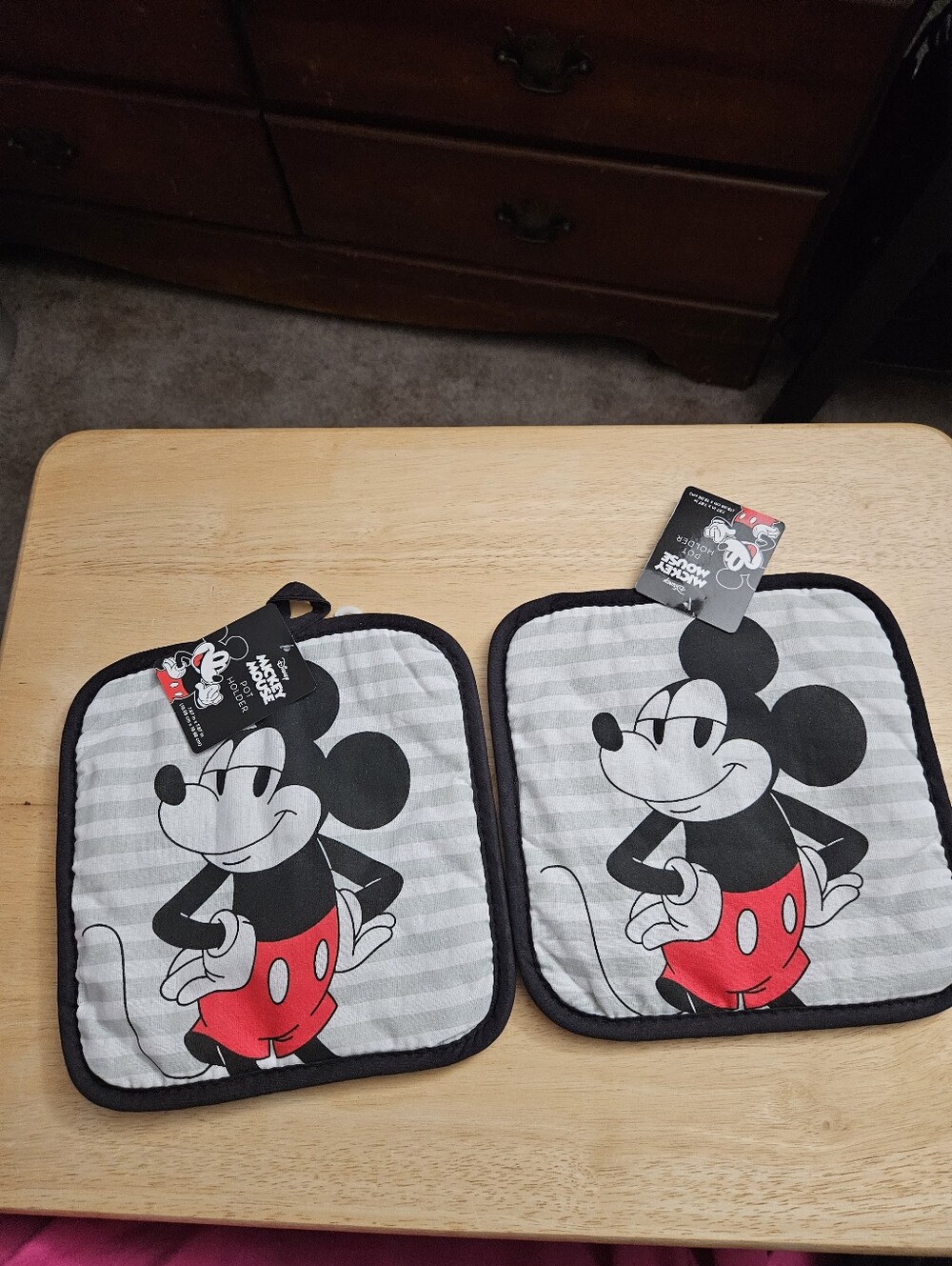 Disney Mickey Mouse 2 Pack Of Potholders